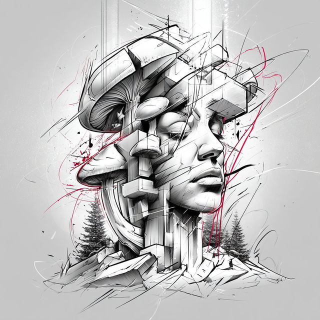 Lanternwood Crosshatch style, Midjourney V8.2, render 3 of 4