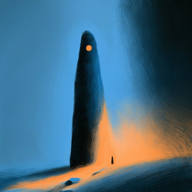 Blue Hour Divide style, Midjourney V8.2, render 2 of 4