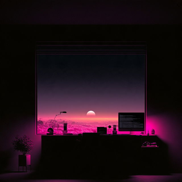 Neonbarocline style, Midjourney V8.2, render 4 of 4