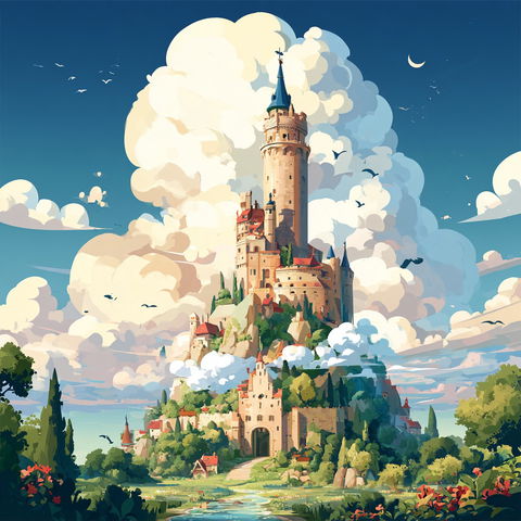 Castle Cuir style (SREF codes), Midjourney V8.2