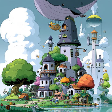 Inkbound Sky Fables style (SREF codes), Midjourney V8.2