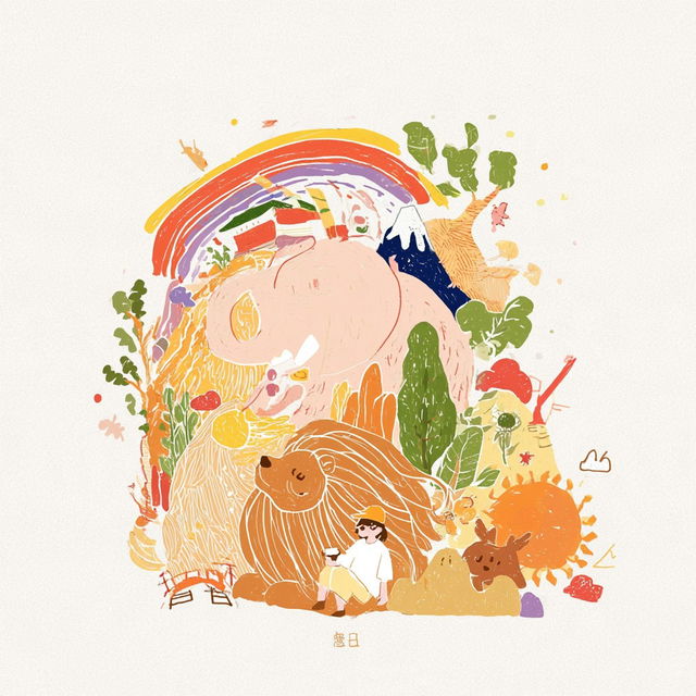 Gouachintarsia style, Midjourney V8.2, render 2 of 4