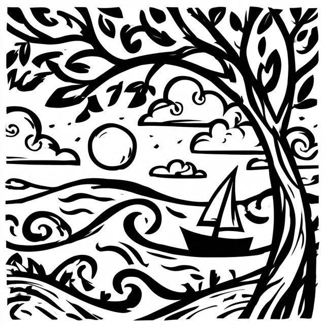 Crescent Souk Glyphics style, Midjourney V8.2, render 1 of 4