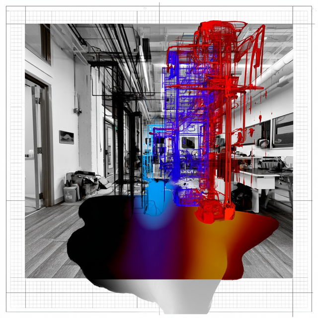 Redbrick Isoplex style, Midjourney V8.2, render 4 of 4