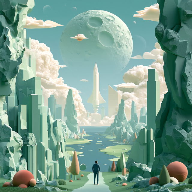 Karstmint style, Midjourney V8.2, render 1 of 4
