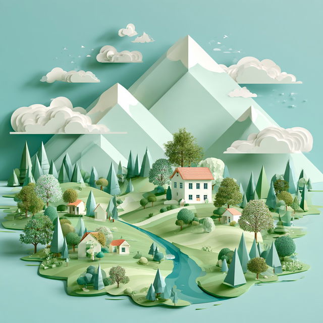 Karstmint style, Midjourney V8.2, render 4 of 4