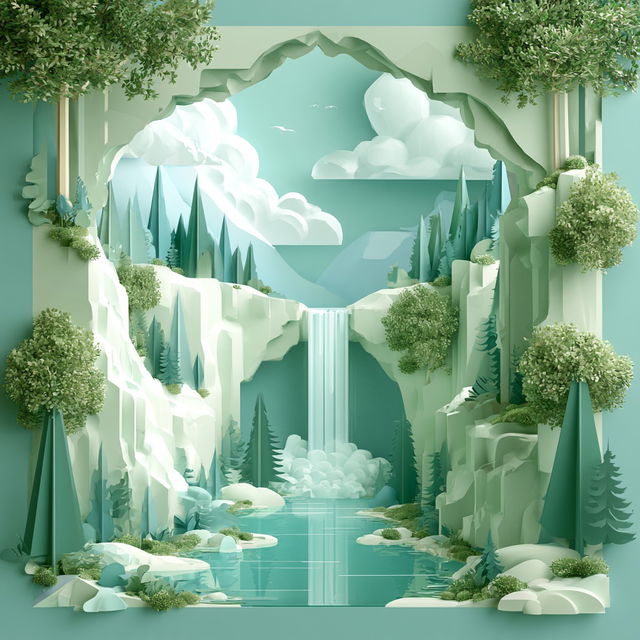 Karstmint style, Midjourney V8.2, render 3 of 4