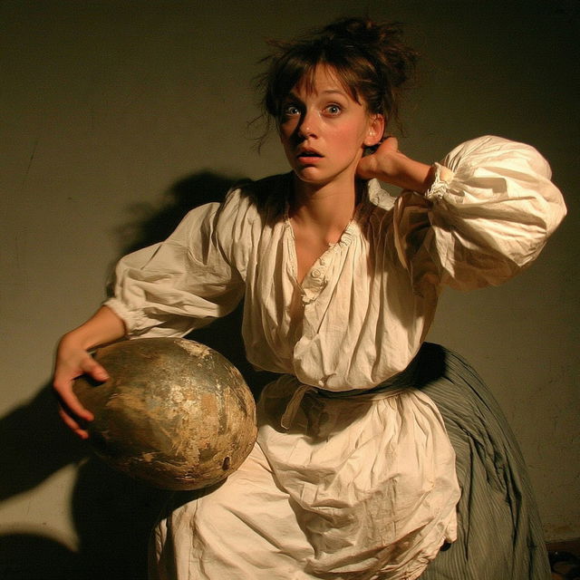 Grit Baroque Portraiture style, Midjourney V8.2, render 2 of 4