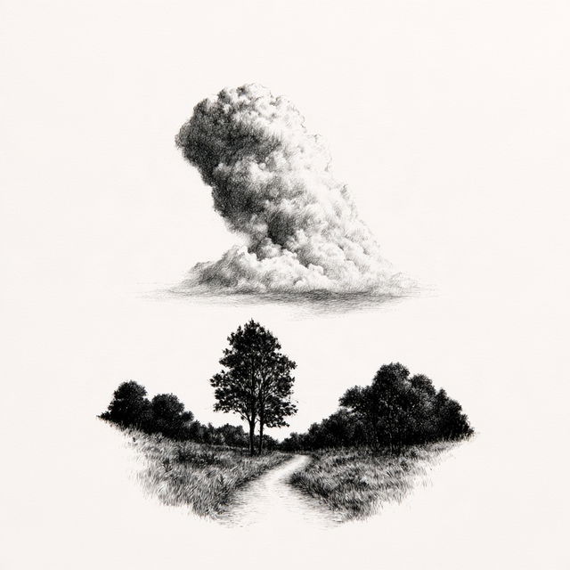 Crosshatch Sylvagraph style, Midjourney V8.2, render 3 of 4