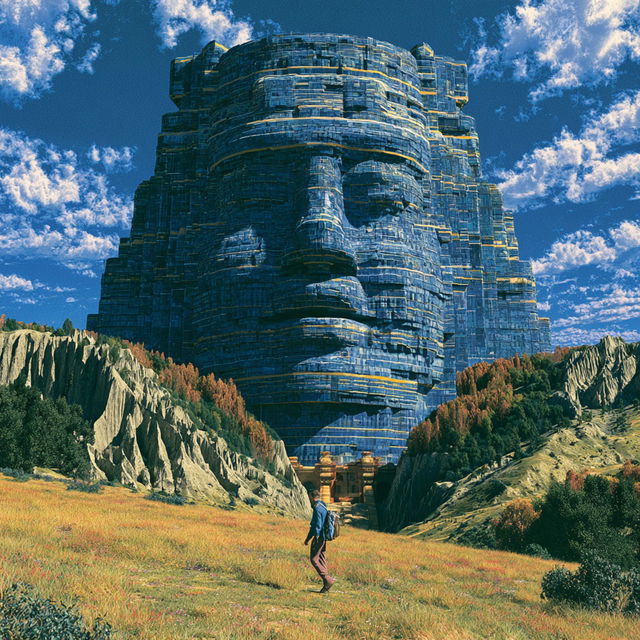 Alpenglyphic style, Midjourney V8.2, render 3 of 4