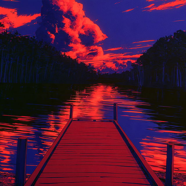 Crimson Gearshadow style, Midjourney V8.2, render 3 of 4
