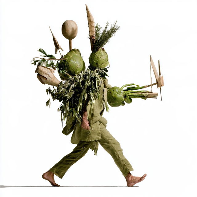 Botanopuppetry style, Midjourney V8.2, render 3 of 4