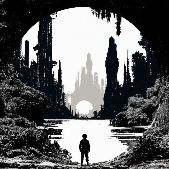 Inkfort Atlasism style, Midjourney V8.2, render 1 of 4