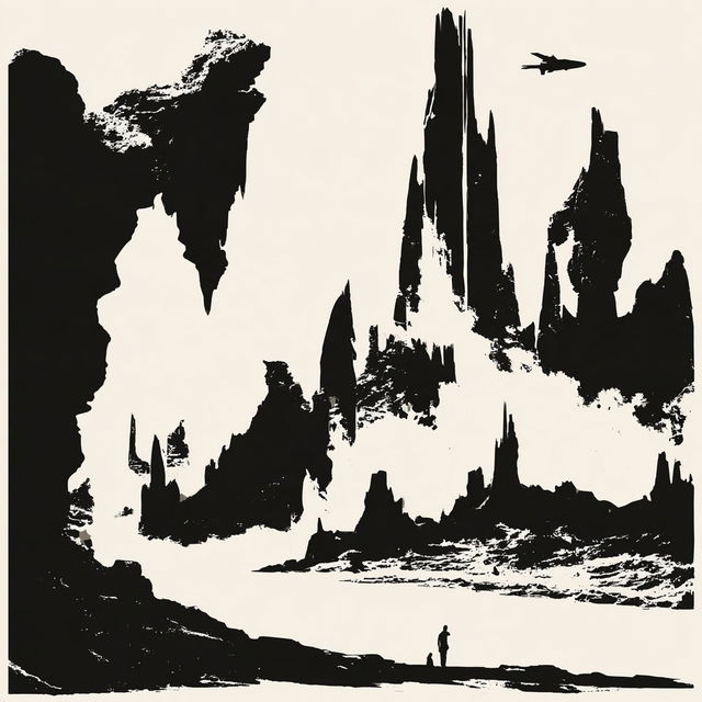 Inkfort Atlasism style, Midjourney V8.2, render 3 of 4