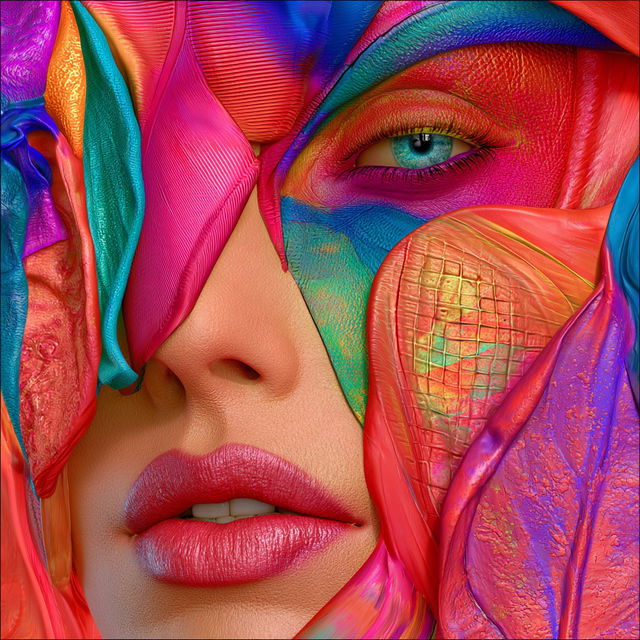 Chromaskin Masque style, Midjourney V8.2, render 1 of 4