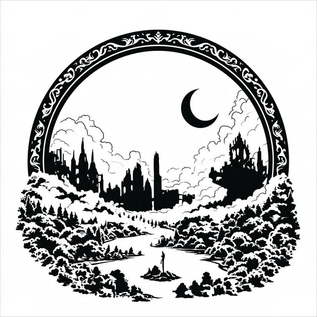 Ink Heraldry style, Midjourney V8.2, render 2 of 4