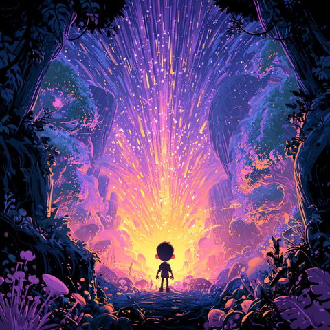 Illuminated Grove style (SREF codes), Midjourney V8.2