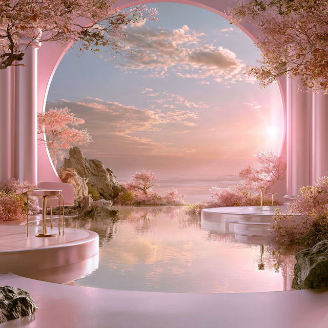 The Pink Meridian Society style, Midjourney V8.2, render 2 of 4