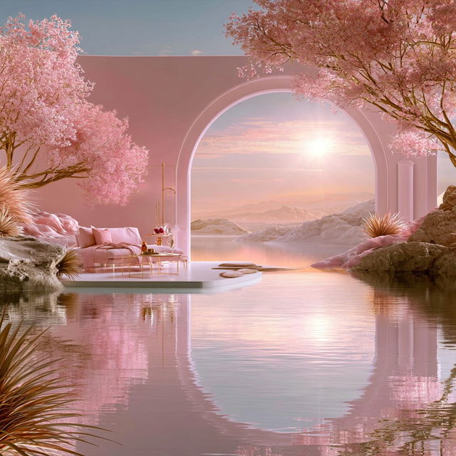 The Pink Meridian Society style, Midjourney V8.2, render 3 of 4