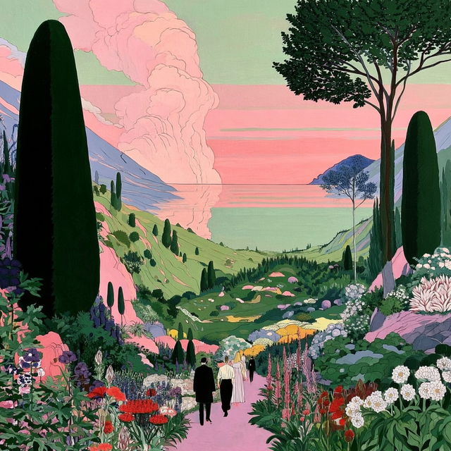 Botanical Flashgarden style, Midjourney V8.2, render 4 of 4