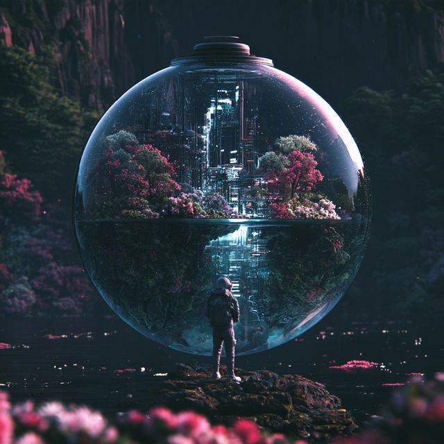 Darkroom Nacre style, Midjourney V8.2, render 3 of 4