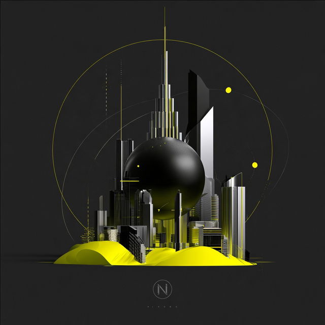 Vatblack Orbitals style, Midjourney V8.2, render 2 of 4