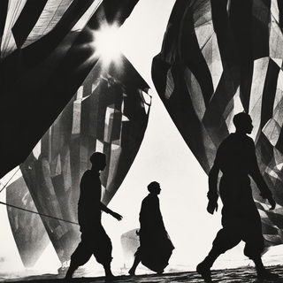Silhouette Icebergism style, Midjourney V8.2, render 4 of 4