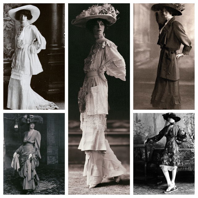 1910s fashion style, Midjourney V8.2, render 3 of 4