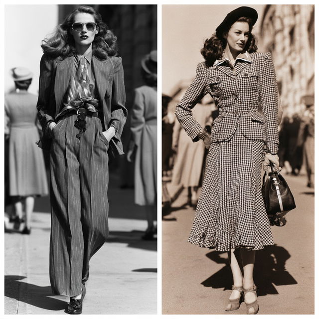 1940s fashion style, Midjourney V8.2, render 4 of 4