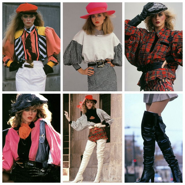 1980s fashion style, Midjourney V8.2, render 3 of 4