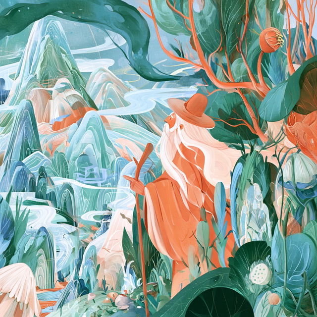 Botanical Choropleth style, Midjourney V8.2, render 1 of 4