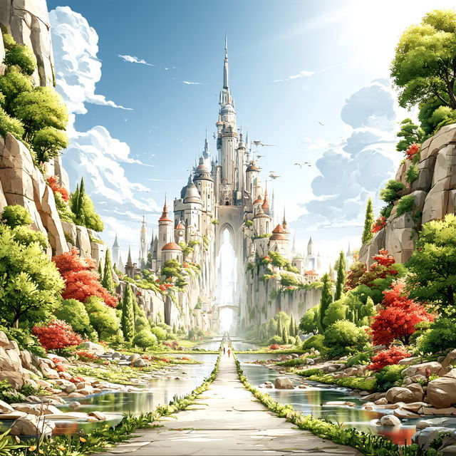 Petalithic Panorama style, Midjourney V8.2, render 4 of 4