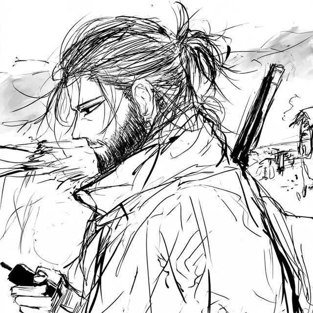 Mangaweft style, Midjourney V8.2, render 1 of 4