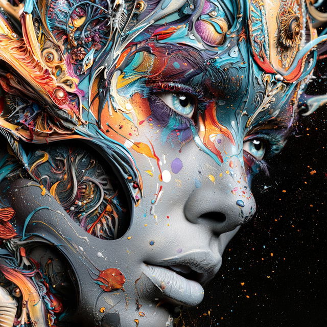 Chromalithocopy style, Midjourney V8.2, render 2 of 4