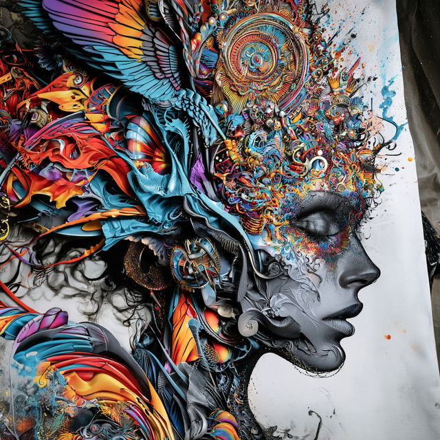 Chromalithocopy style, Midjourney V8.2, render 1 of 4