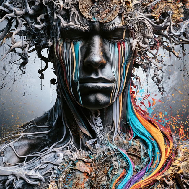Chromalithocopy style, Midjourney V8.2, render 4 of 4