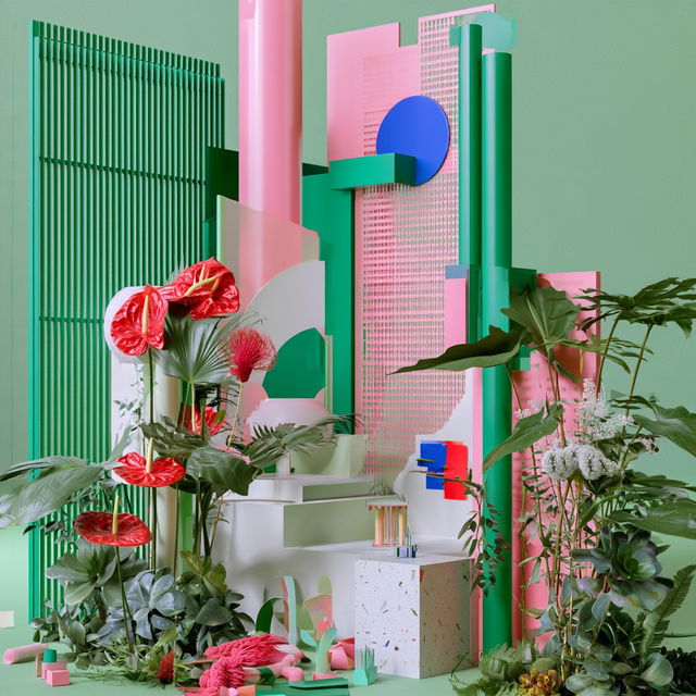 Orbital Garden style, Midjourney V8.2, render 1 of 4