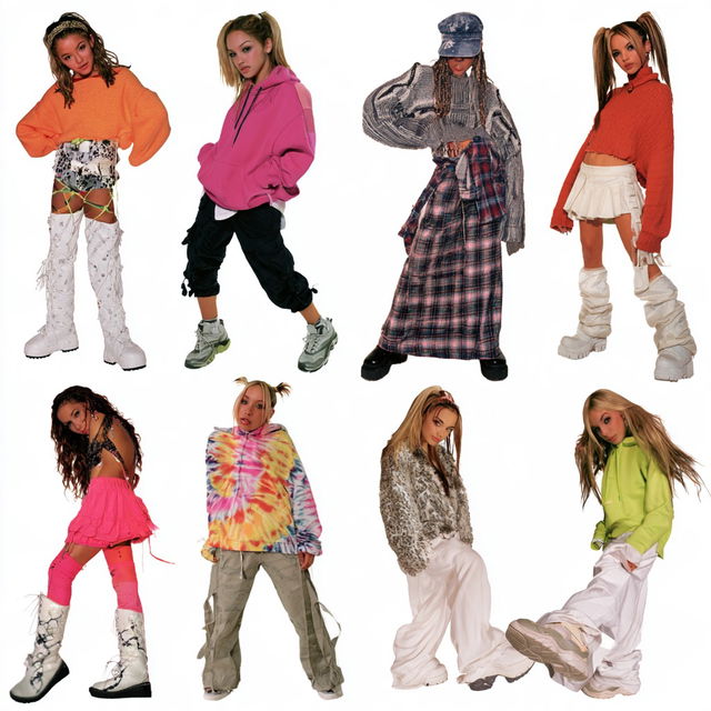 2000s fashion style, Midjourney V8.2, render 1 of 4