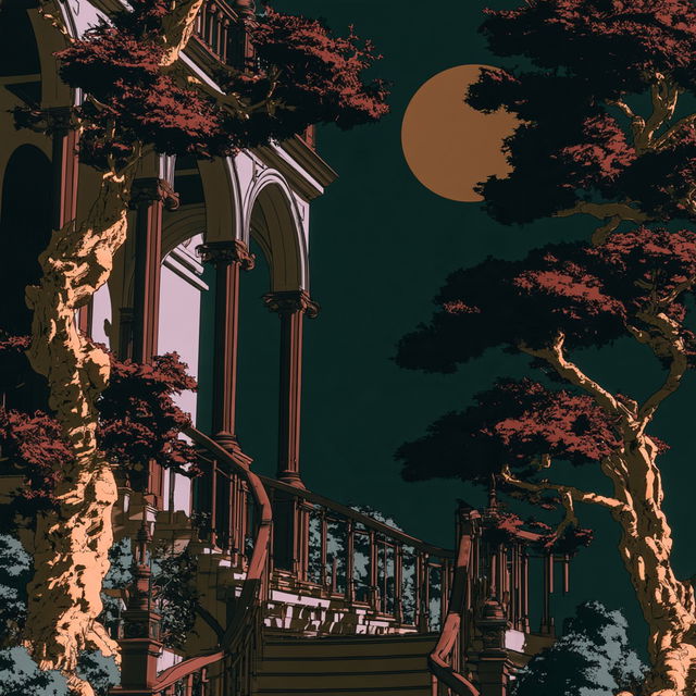 Pagodacrimson style, Midjourney V8.2, render 2 of 4