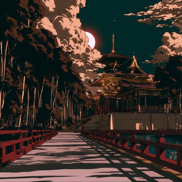 Pagodacrimson style, Midjourney V8.2, render 4 of 4