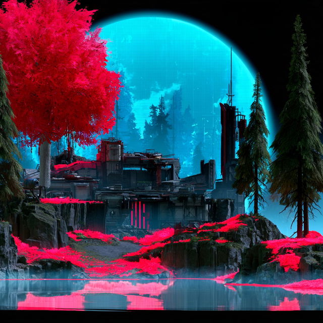 Ravinechrome style, Midjourney V8.2, render 1 of 4