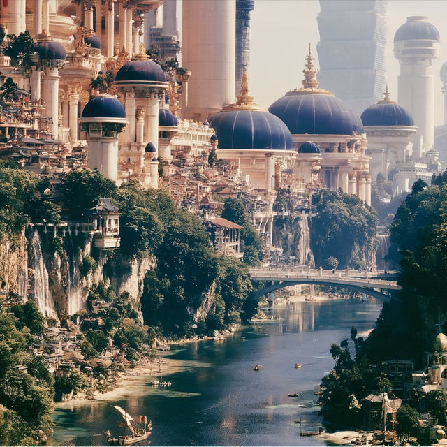 Aerialaqueduct style, Midjourney V8.2, render 1 of 4