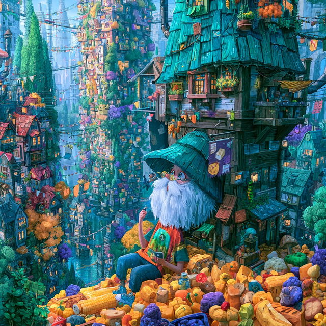 Turquoisefolklore style, Midjourney V8.2, render 3 of 4