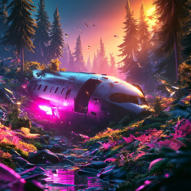 Biolume Crashcountry style, Midjourney V8.2, render 4 of 4