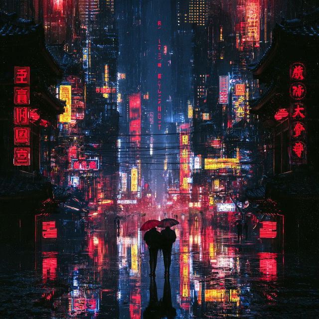 Screenprint Monsoon Shrine style, Midjourney V8.2, render 2 of 4