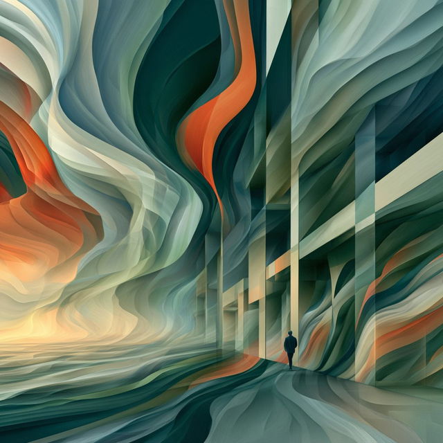 Ribbon Tectonics style, Midjourney V8.2, render 3 of 4