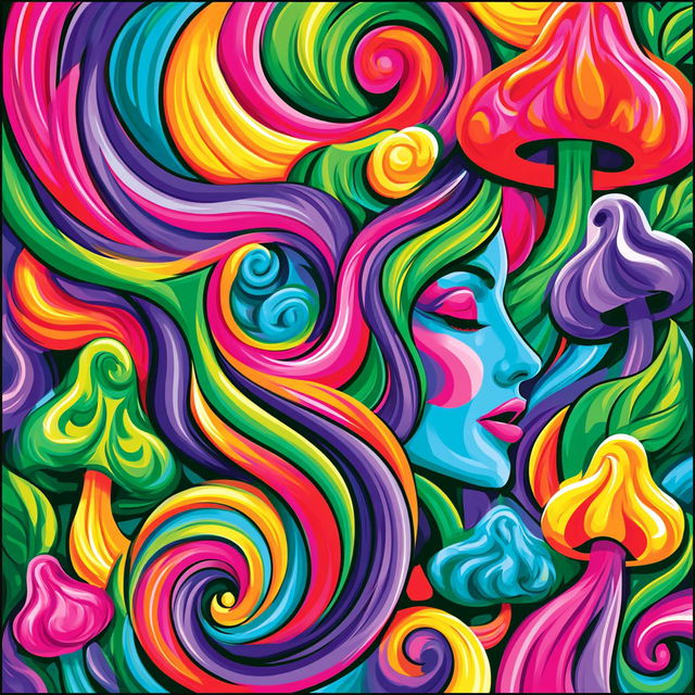 Kaleidocurl style, Midjourney V8.2, render 1 of 4