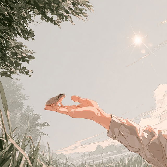 Meadow Misregistration style, Midjourney V8.2, render 3 of 4