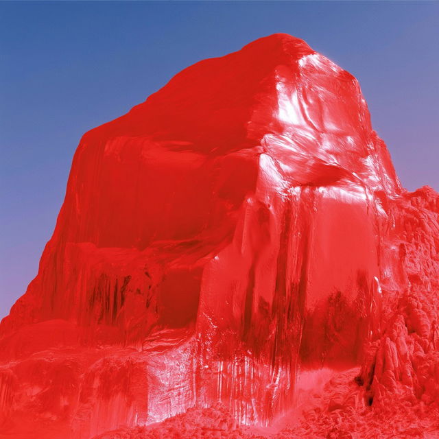 Red Ice Mosaic style, Midjourney V8.2, render 4 of 4