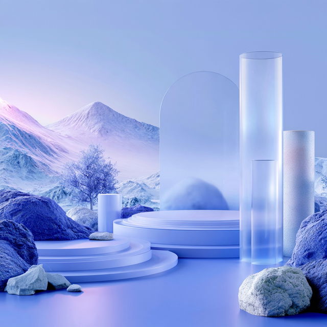 Cryocylinderism style, Midjourney V8.2, render 1 of 4